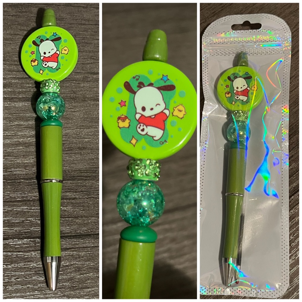 Pochacco beaded focal pen